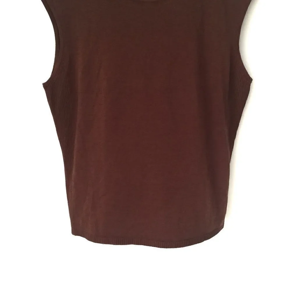 Finity Basic Top in Brown Size L - Picture 3 of 7